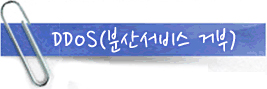 DDOS(분산서비스 거부)